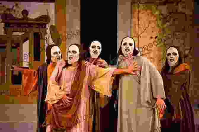 A Black And White Photo Of A Group Of People Sitting On A Stage, Wearing Masks And Costumes. Six Characters In Search Of An Author (Italica Press Renaissance Modern Plays)