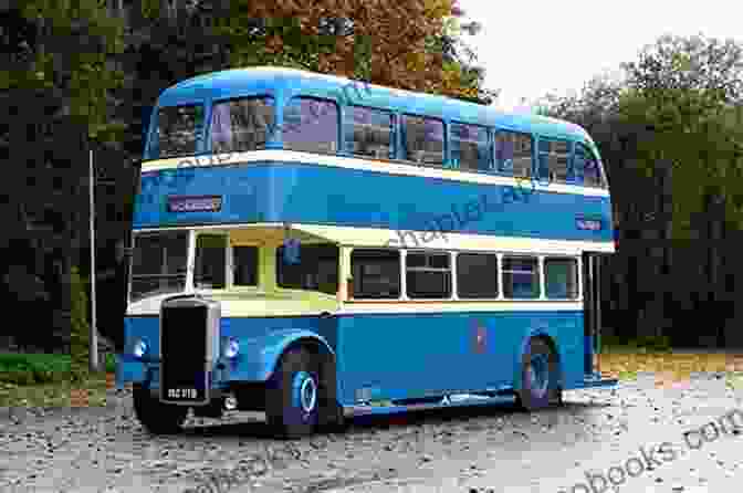 A Blue Leyland Titan Bus Driving Down A Street In London London S Buses: The Colourful Era 1985 2005