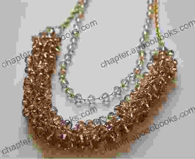 A Close Up Image Of A Shimmering Necklace Made Of Beads And Wire. Boutique Wire Jewelry: Easy And Elegant Necklaces Bracelets Rings And Earrings