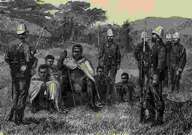 A Colonial Scene Depicting British Soldiers Interacting With African Villagers, Highlighting The Tensions And Power Dynamics Of Colonial Rule. Sanders Of The River (Mint Editions Short Story Collections And Anthologies)