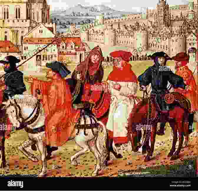 A Colorful Illustration Depicting The Diverse Group Of Pilgrims From Chaucer's Canterbury Tales. Chaucer S Pilgrims: An Historical Guide To The Pilgrims In The Canterbury Tales