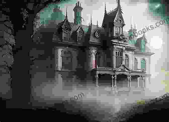 A Dilapidated And Eerie Victorian Mansion Shrouded In Fog, Overgrown With Vines, A Quintessential Image Of A Haunted House In Vermont Vermont Haunted History: Vermont Ghost Stories Folklore Myths Curses And Legends (The Vermonter 1)