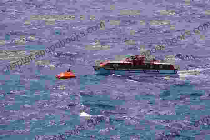 A Dramatic Image Of A Lifeboat Crew Rescuing Survivors From A Stricken Vessel During A Stormy Sea. Mayday Mayday : The History Of Sea Rescue Around Britain S Coastal Waters (Lifeboats)