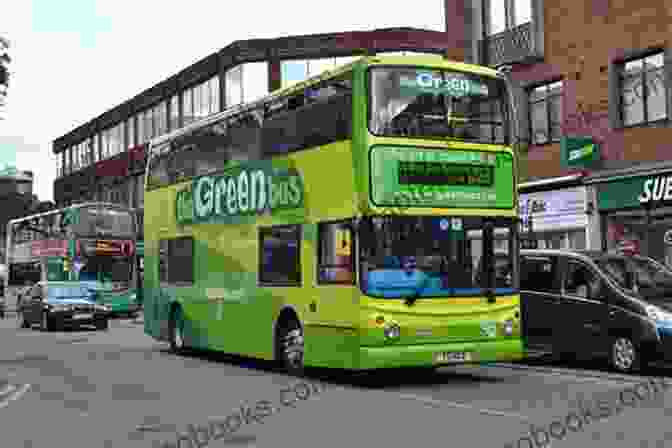 A Green Dennis Trident Bus Driving Down A Street In London London S Buses: The Colourful Era 1985 2005