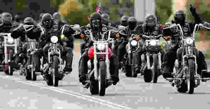 A Group Of Motorcycle Club Members Riding Together In A Convoy, Representing Their Brotherhood. Her Three Bears Wicked Warriors MC West Virginia Charter: Bleeding Souls Saved By Love (Wicked Bad Boy Motorcycle Club Romance)