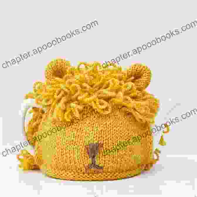 A Knitted Lion Tea Cozy With Realistic Eyes, Mane, And Whiskers Really Wild Tea Cosies Loani Prior