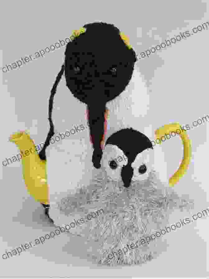 A Knitted Penguin Tea Cozy With Expressive Eyes, Flippers, And A Playful Pose Really Wild Tea Cosies Loani Prior