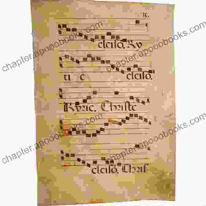 A Medieval Music Manuscript With Gregorian Chants 110 MAJOR Ii V I Phrases: In Treble And Bass Clef