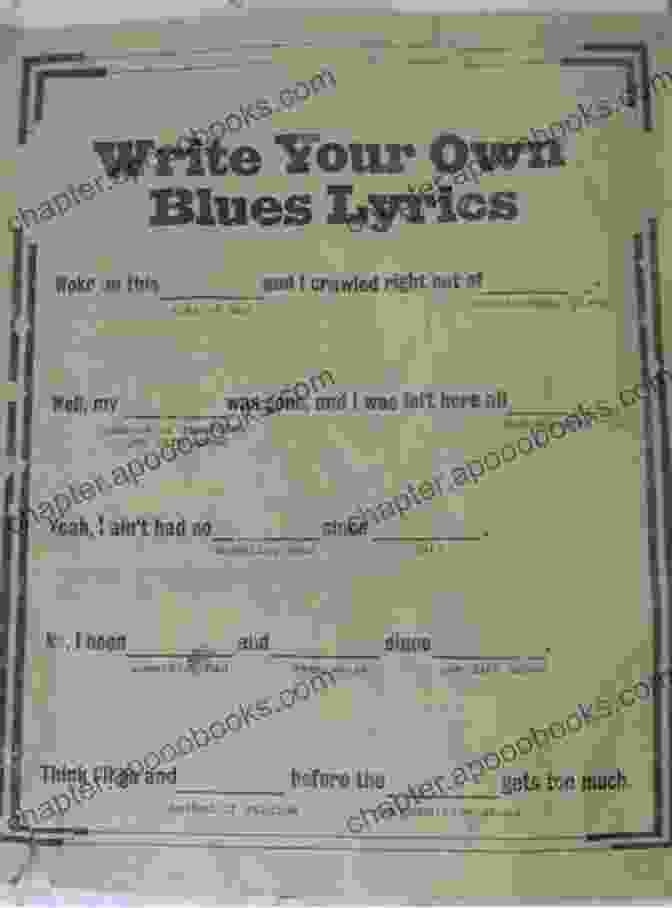 A Notebook Filled With Handwritten Blues Lyrics, Capturing The Creative Process Behind The Music The Blues Lyric Formula Michael Taft