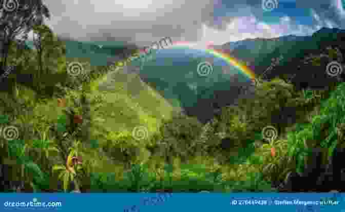 A Panoramic View Of A Sparkling Lake Surrounded By Lush Greenery, With A Rainbow Arcing Across The Sky. Fairies Of Maine: A Guide To Maine And Its Fairies