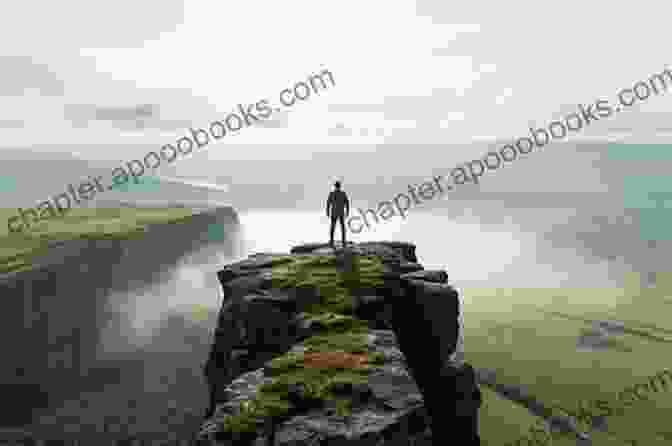 A Person Standing On A Cliff, Looking Out At A Vast Unknown Landscape I Have No Idea What I M ng