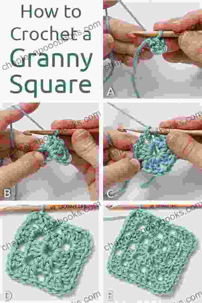 A Step By Step Guide To Crocheting A Granny Square From The Book Grannies In Bloom: 6 Afghans Using Granny Motifs (Crochet)