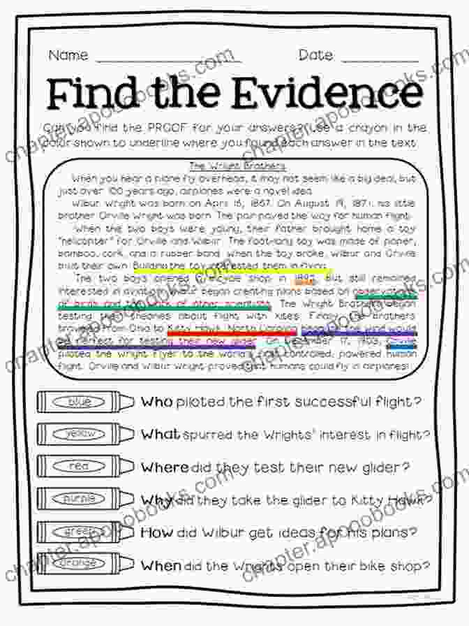 A Student Worksheet Focusing On Identifying Text Based Evidence Helping English Learners To Write: Meeting Common Core Standards Grades 6 12 (Common Core State Standards In Literacy Series)