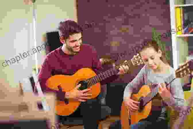 An Image Of A Guitar Lesson Being Taught To A Student Blues Guitar For Beginners: An Easy Beginning Method