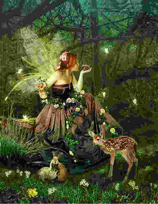 An Intricate Illustration Of A Fairy Queen Surrounded By A Circle Of Dancing Fairies In A Moonlit Forest. Fairies Of Maine: A Guide To Maine And Its Fairies