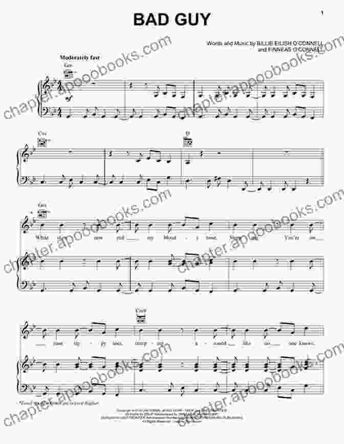 Billie Eilish's 'Bad Guy' Sheet Music 100 Years (Sheet Music) List