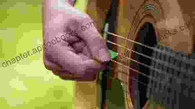 Close Up Of A Hand Holding A Guitar Pick Guitar Right Hand: Picking Strumming