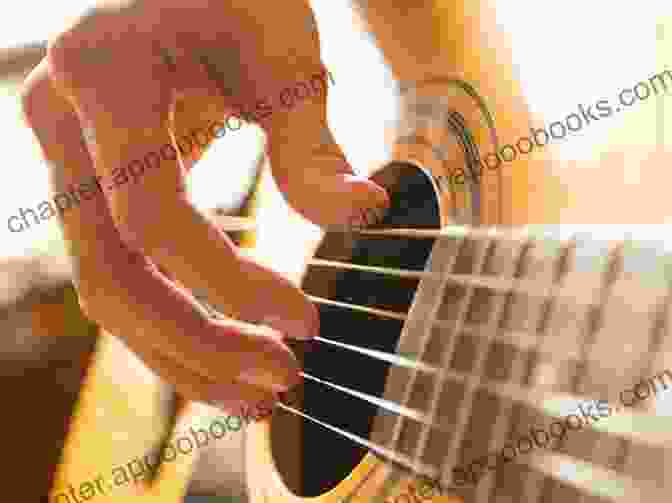 Close Up Of A Hand Performing Fingerstyle Guitar Technique Guitar Right Hand: Picking Strumming