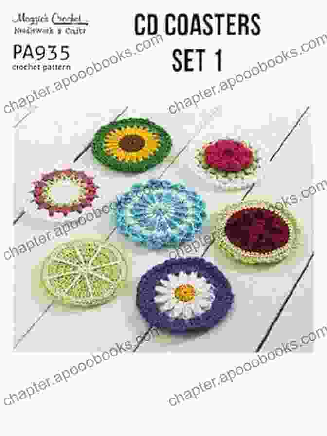 Crochet Pattern Everyday CD Coasters Set PA935 Crochet Pattern Everyday CD Coasters Set 1 PA935 R