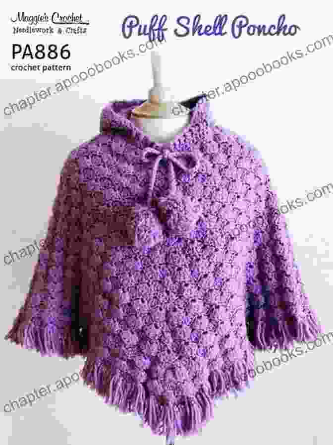 Crochet Puff Shell Poncho Pa886 Crochet Pattern Puff Shell Poncho PA886 R