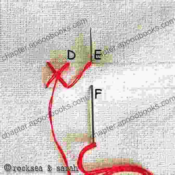 Diagram Illustrating The Cross Stitching Process Cross Stitch Pattern Beefeater Lesley Stanfield