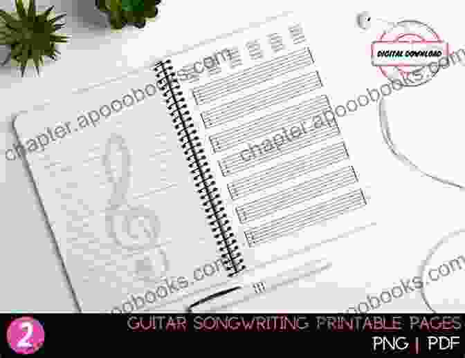 Durable Construction Songwriters Journal Songwriters Notebook Filled With 200 Pages Blank Sheet Music