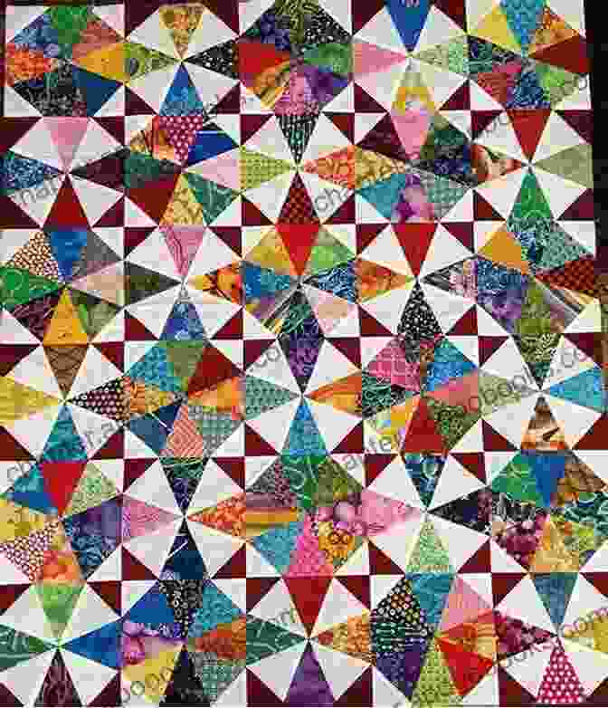 Kaleidoscope Extravaganza Quilt Pattern Featuring A Kaleidoscope Of Bold Colors And Geometric Shapes Stashtastic : 12 Patterns For Fat Quarter Quilts