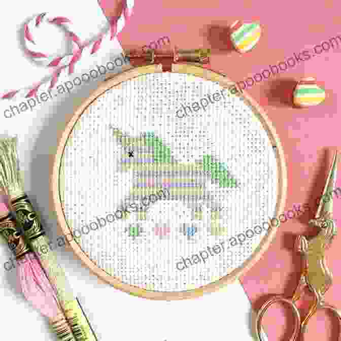 Kawaii Unicorn Cross Stitch On A Hoop Kawaii Unicorns Counted Cross Stitch Patterns For Adult Beginners And Kids: 10 Fun Pastel Nursery Prints For Baby S Room Decor Boy Or Girl Gender Neutral