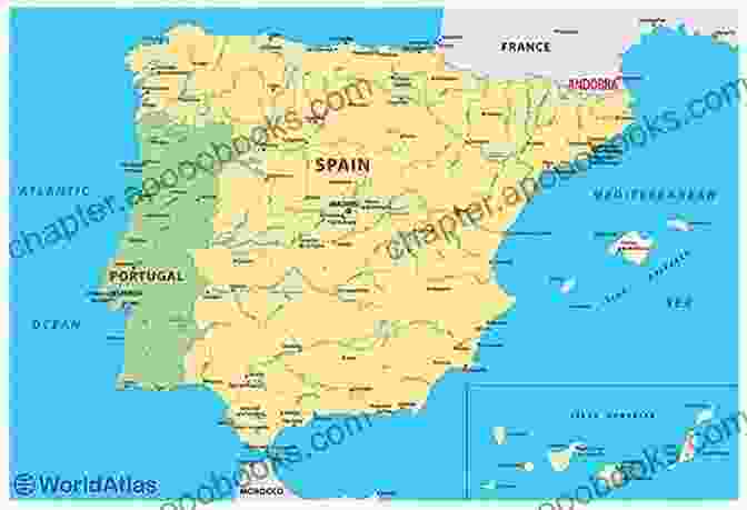 Map Of The Iberian Peninsula Highlighting The Political Divide Between Spain And Portugal Democratic Practice: Origins Of The Iberian Divide In Political Inclusion (Oxford Studies In Culture And Politics)