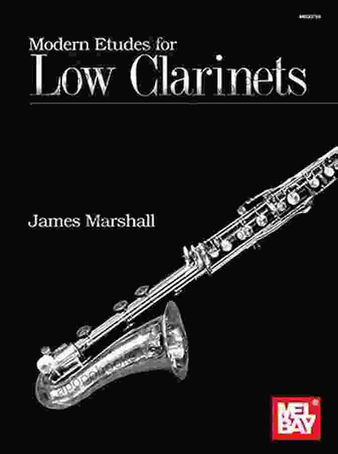 Modern Etudes For Low Clarinets Book Cover Featuring An Abstract Clarinet Design In Vibrant Colors Modern Etudes For Low Clarinets