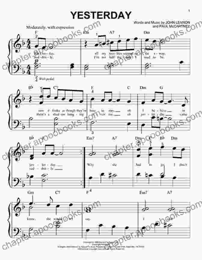 The Beatles' 'Yesterday' Sheet Music 100 Years (Sheet Music) List