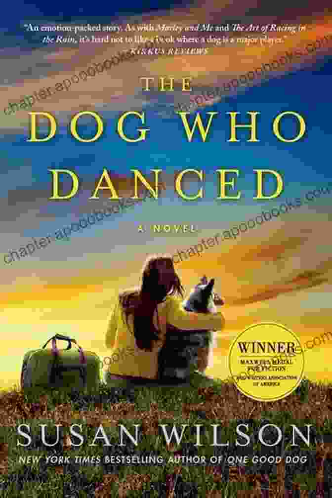 The Dog Who Danced Book Cover Featuring A Golden Retriever Dancing With A Boy The Dog Who Danced: A Novel