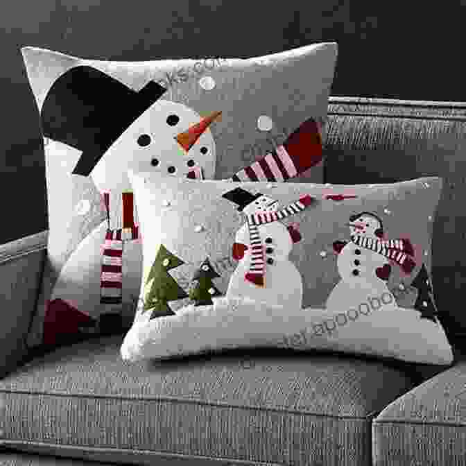 The Snowman Pillow Styled In Various Settings Crochet Pattern Snowman Afghan Pillow PA617 R