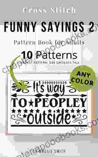 Funny Cross Stitch Sayings 2 Pattern For Adults: Large Counted Snarky Designs For Simple Stitching Customizable Colors (Funny Sayings Cross Stitch Patterns)